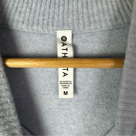Athleta Hawthorn Crew Voyage Gray Crewneck Sweater M - Picture 5 of 5
